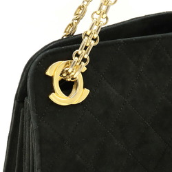 CHANEL Chanel Matelasse Chain Bag Handbag Shoulder Suede Black