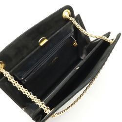 CHANEL Chanel Matelasse Chain Bag Handbag Shoulder Suede Black