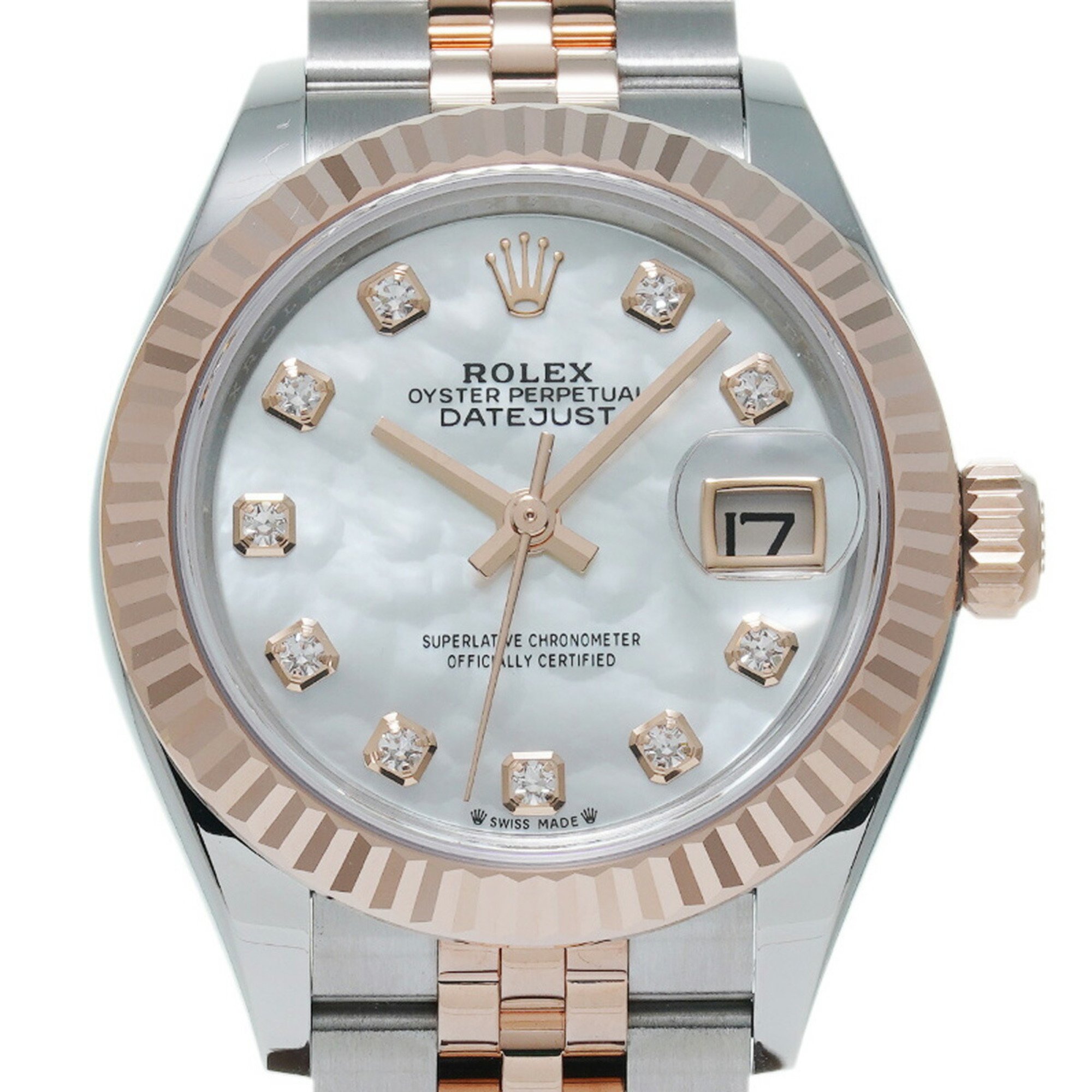 ROLEX Rolex Datejust 10P Diamond August 2024 279171NG Ladies Watch Automatic