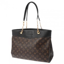 LOUIS VUITTON Louis Vuitton Monogram Pallas Shopper Black M51198 Women's Canvas Tote Bag