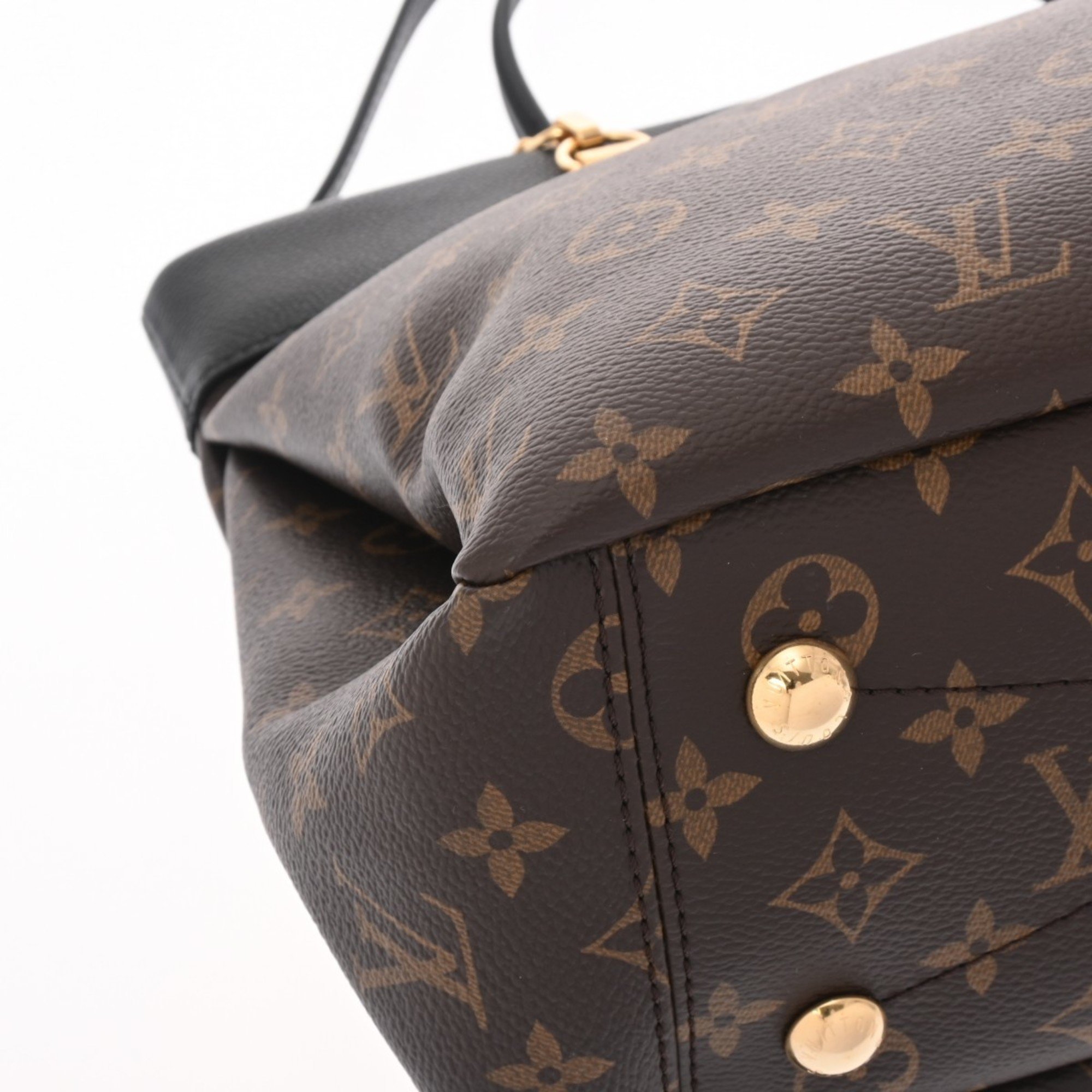 LOUIS VUITTON Louis Vuitton Monogram Pallas Shopper Black M51198 Women's Canvas Tote Bag