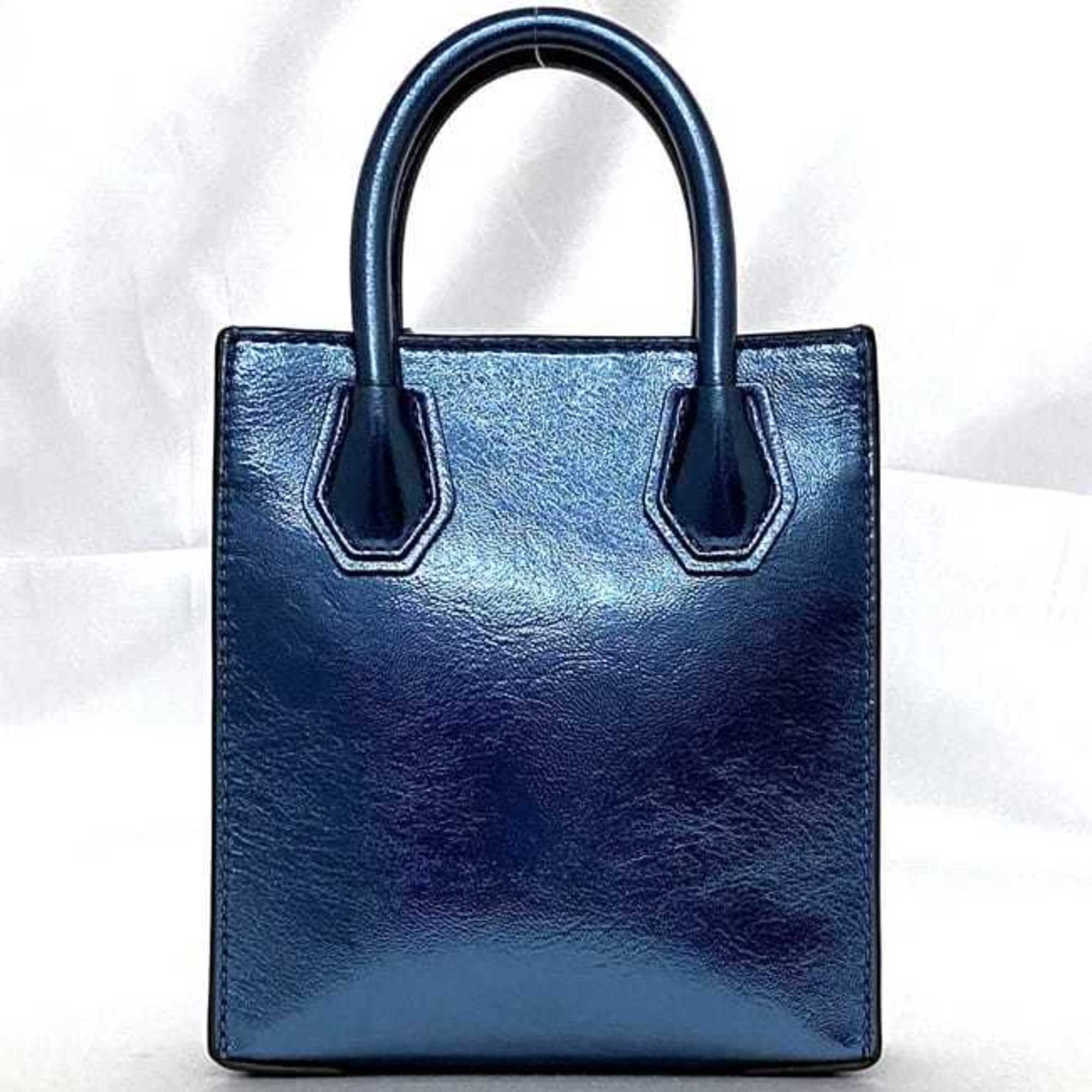 Michael Kors 2-way bag ec-20997 Blue 35H3GMPC0M Shoulder Leather MICHANEL KORS Bag MK Women's