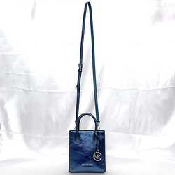 Michael Kors 2-way bag ec-20997 Blue 35H3GMPC0M Shoulder Leather MICHANEL KORS Bag MK Women's