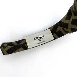 Fendi Headband ec-21004 Khaki Green Zucca Silk FENDI Hair FF Accessories Women's Fashion