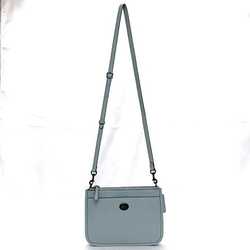 Coach shoulder bag ec-20988 light blue C6663 leather COACH pochette ladies compact