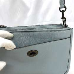 Coach shoulder bag ec-20988 light blue C6663 leather COACH pochette ladies compact