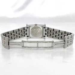 Hermes Watch H Shell Diamond Silver HH1.230 Ladies SS Quartz HERMES Dial Battery Operated 21mm