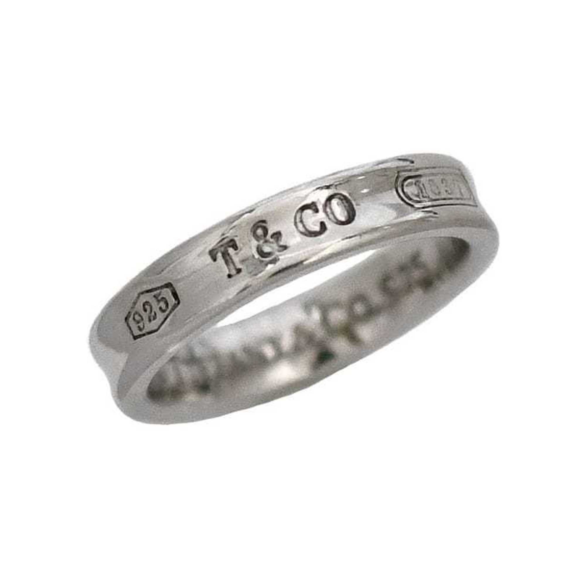 Tiffany Narrow Ring ec-20929 Silver 1837 Size 10 Ag 925 SILVER TIFFANY&Co. Engraved Ladies