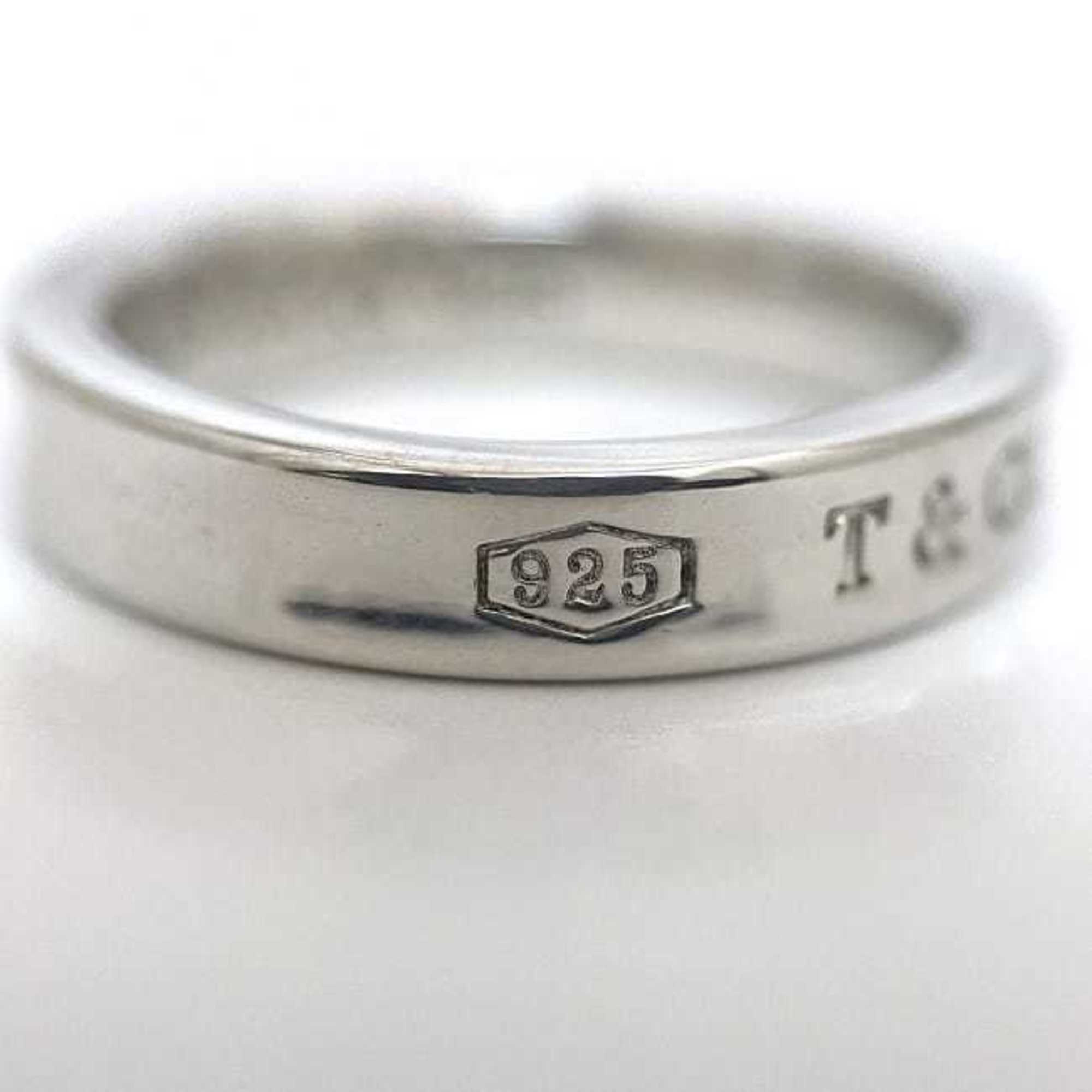 Tiffany Narrow Ring ec-20929 Silver 1837 Size 10 Ag 925 SILVER TIFFANY&Co. Engraved Ladies