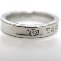 Tiffany Narrow Ring ec-20929 Silver 1837 Size 10 Ag 925 SILVER TIFFANY&Co. Engraved Ladies