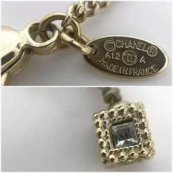 Chanel Long Necklace Gold Coco Mark GP A12 A CHANEL Swing Cube 2way