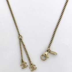 Chanel Long Necklace Gold Coco Mark GP A12 A CHANEL Swing Cube 2way