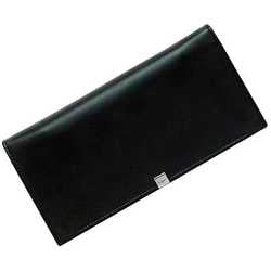 Salvatore Ferragamo Bi-fold Long Wallet f-20995 Dark Green 66-3552 Leather Folding Black