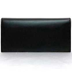 Salvatore Ferragamo Bi-fold Long Wallet f-20995 Dark Green 66-3552 Leather Folding Black