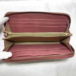 Bottega Veneta Round Long Wallet ec-21014 Pink Intrecciato Leather BOTTEGA VENETA Women's