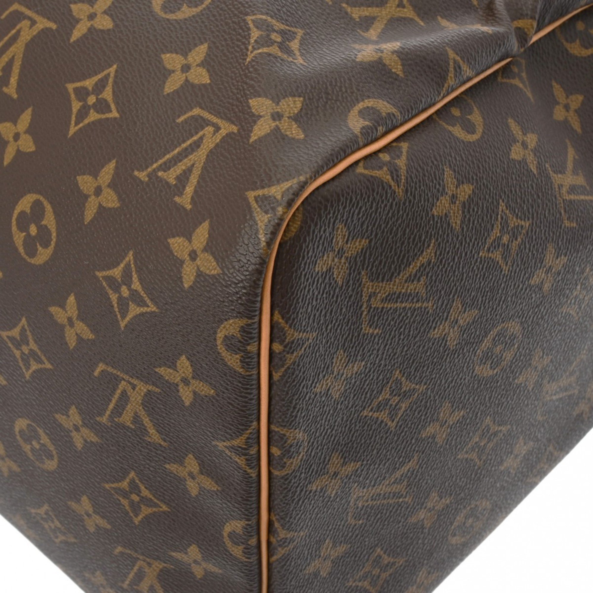 LOUIS VUITTON Louis Vuitton Monogram Keepall 55 Brown M41424 Unisex Canvas Boston Bag