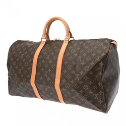 LOUIS VUITTON Louis Vuitton Monogram Keepall 55 Brown M41424 Unisex Canvas Boston Bag