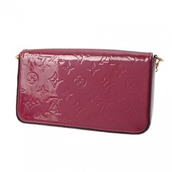 LOUIS VUITTON Vernis Pochette Felicie Shoulder Magenta M61469 Women's Monogram Clutch Bag