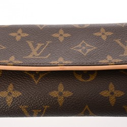 LOUIS VUITTON Louis Vuitton Monogram Pochette Twin PM Brown M51854 Women's Canvas Shoulder Bag