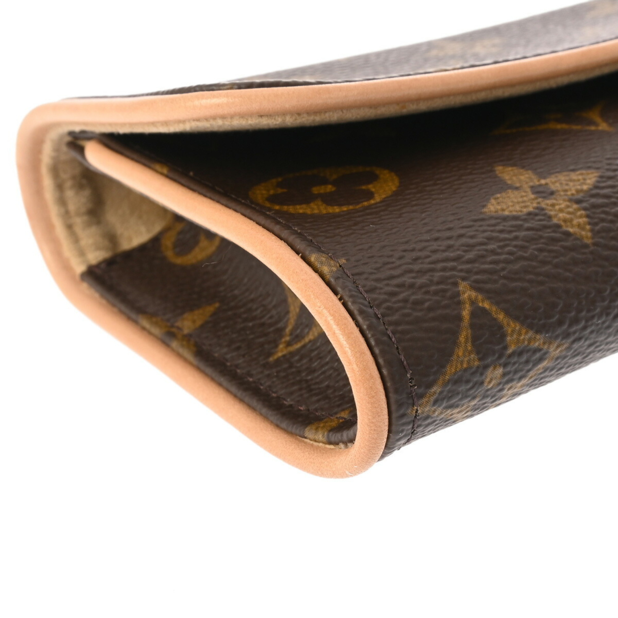 LOUIS VUITTON Louis Vuitton Monogram Pochette Twin PM Brown M51854 Women's Canvas Shoulder Bag