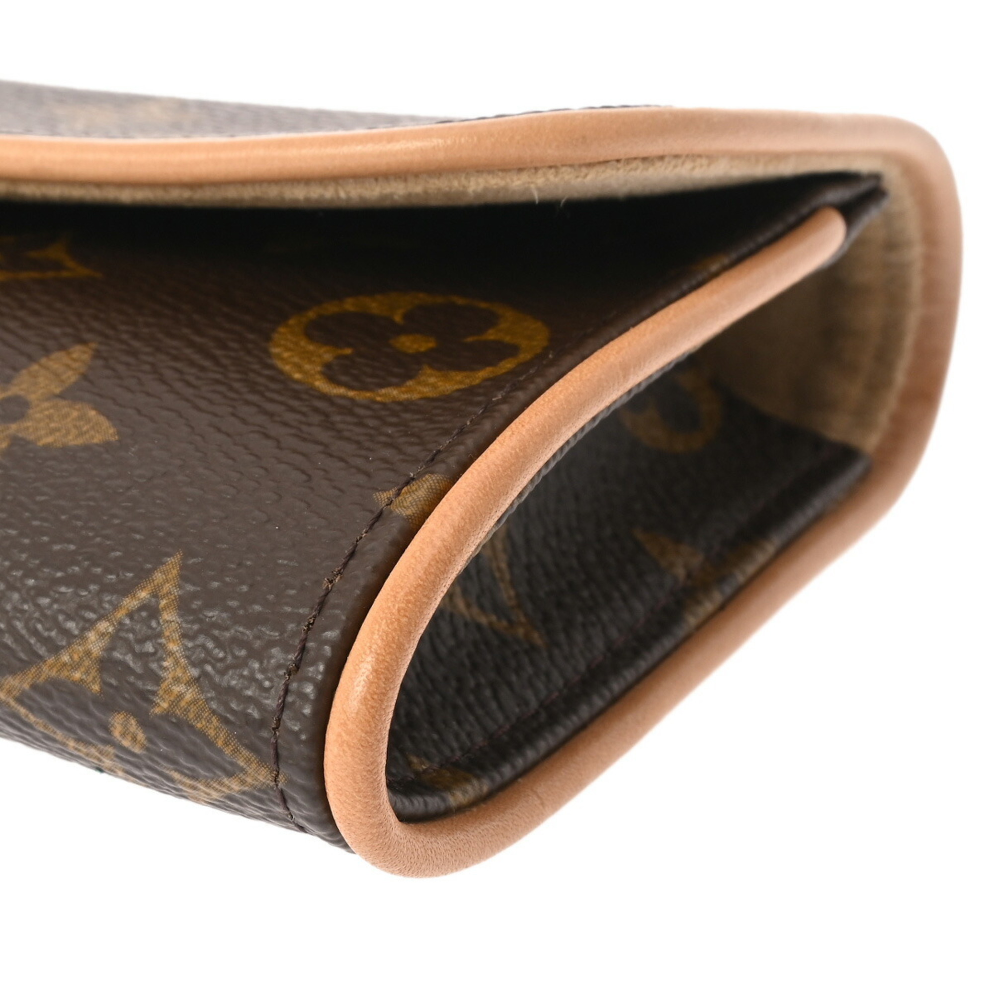 LOUIS VUITTON Louis Vuitton Monogram Pochette Twin PM Brown M51854 Women's Canvas Shoulder Bag