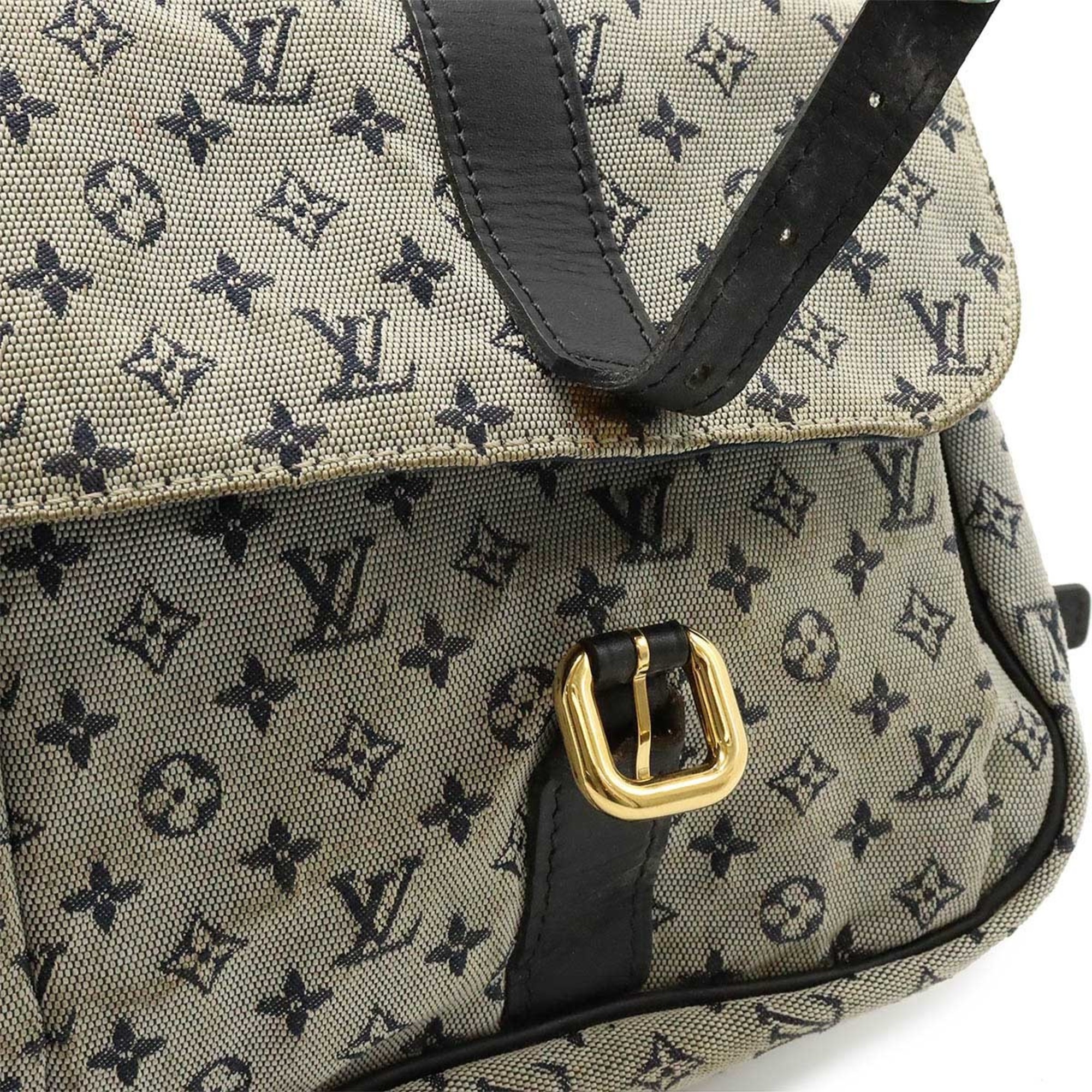 LOUIS VUITTON Louis Vuitton Monogram Sac Maman Shoulder Bag Mother's Blue M42350