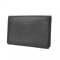 LOUIS VUITTON Louis Vuitton Epi Serie Dragonne Clutch Bag Noir M52612 Men's Leather Second