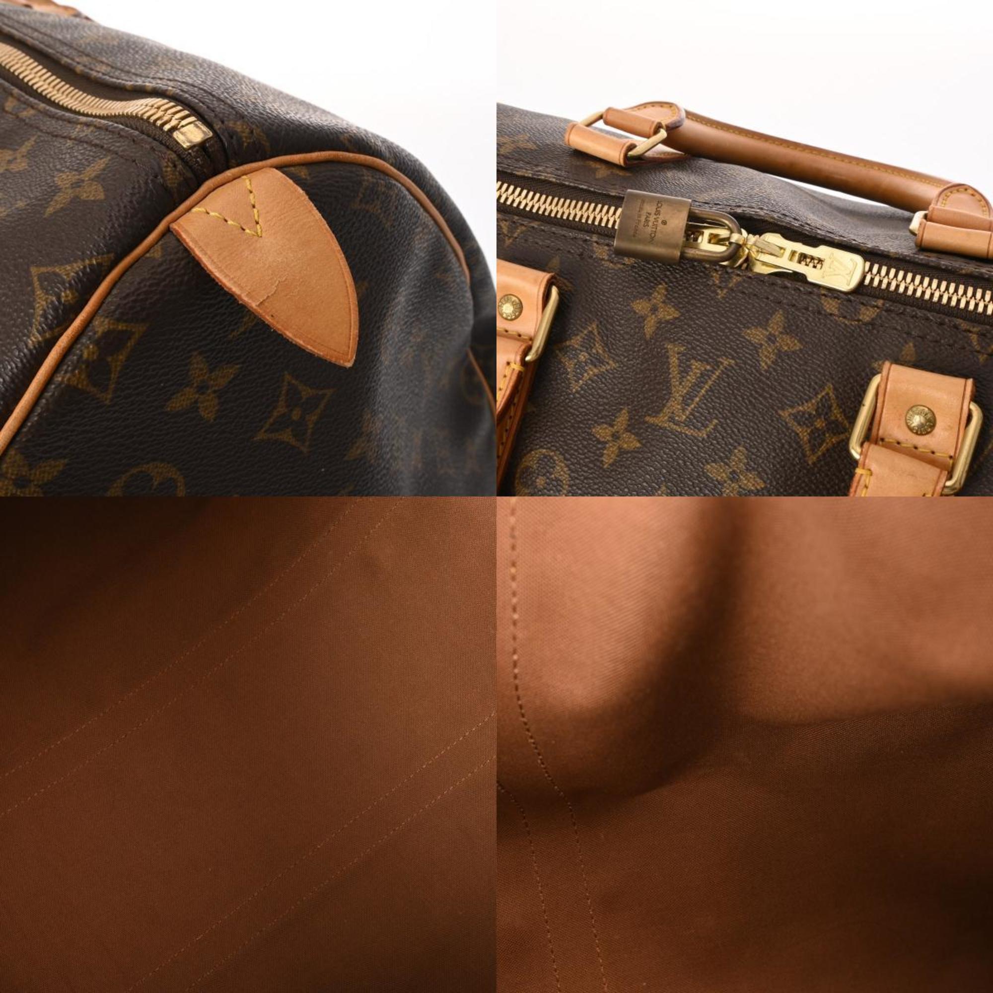 LOUIS VUITTON Louis Vuitton Monogram Keepall 55 Brown M41424 Unisex Canvas Boston Bag