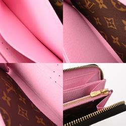 LOUIS VUITTON Louis Vuitton Monogram Zippy Wallet Vivienne Holiday Brown Pink M82614 Women's Canvas Long