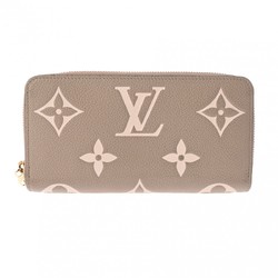 LOUIS VUITTON Louis Vuitton Monogram Empreinte Zippy Wallet Tourterelle/Creme M69794 Women's Leather Long