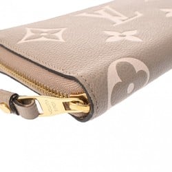 LOUIS VUITTON Louis Vuitton Monogram Empreinte Zippy Wallet Tourterelle/Creme M69794 Women's Leather Long