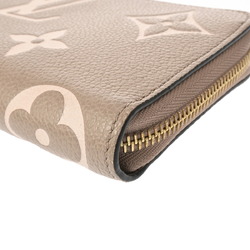 LOUIS VUITTON Louis Vuitton Monogram Empreinte Zippy Wallet Tourterelle/Creme M69794 Women's Leather Long