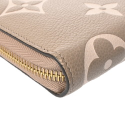 LOUIS VUITTON Louis Vuitton Monogram Empreinte Zippy Wallet Tourterelle/Creme M69794 Women's Leather Long