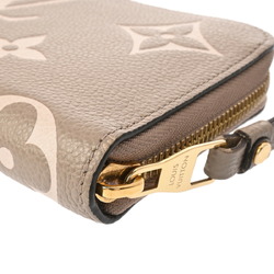 LOUIS VUITTON Louis Vuitton Monogram Empreinte Zippy Wallet Tourterelle/Creme M69794 Women's Leather Long