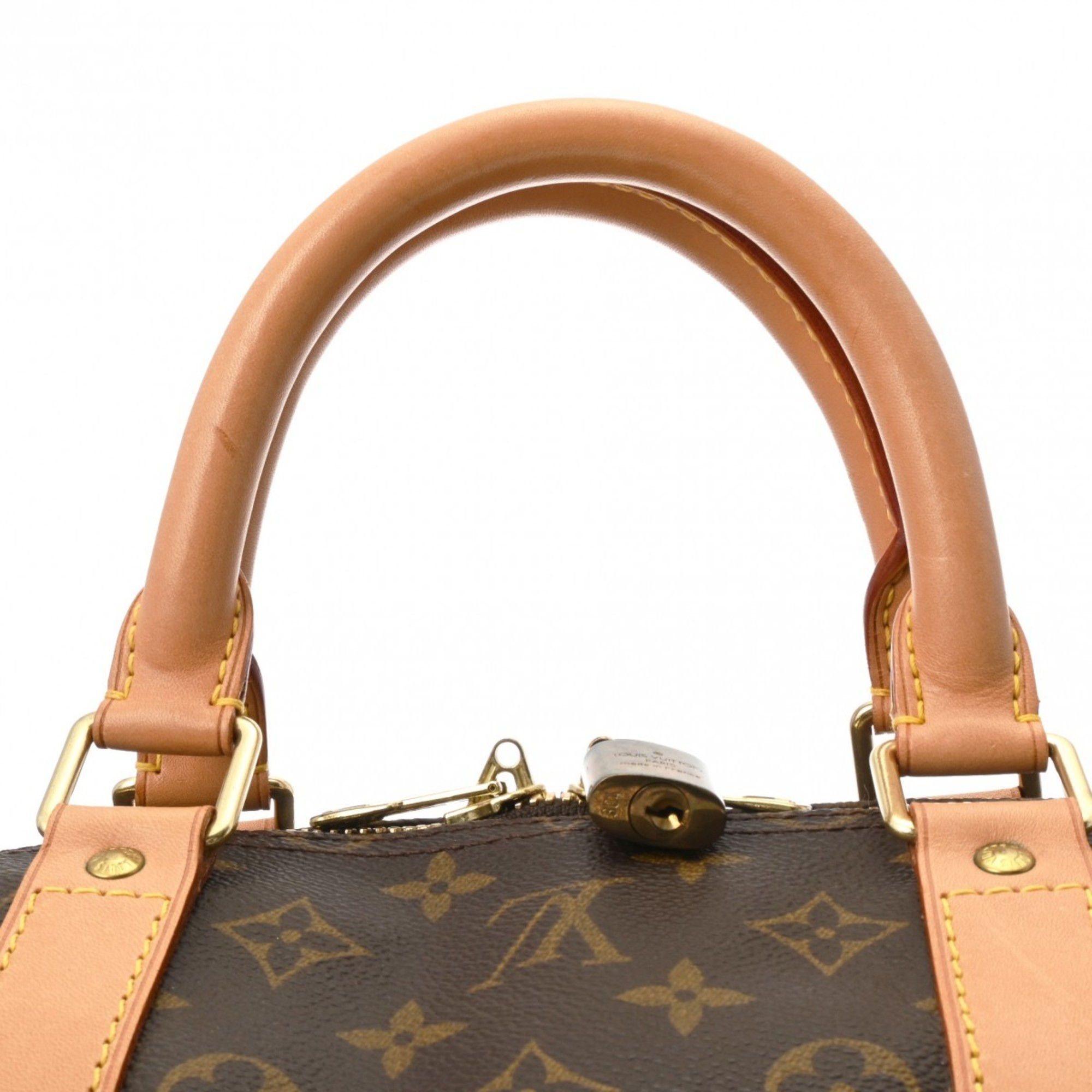 LOUIS VUITTON Louis Vuitton Monogram Keepall 55 Brown M41424 Unisex Canvas Boston Bag