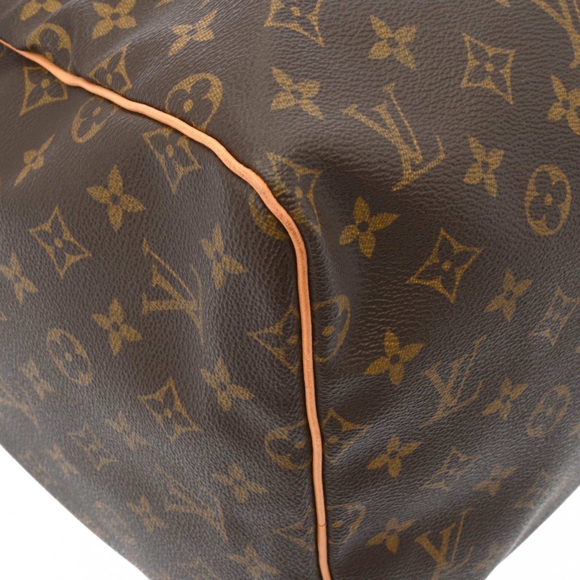 LOUIS VUITTON Louis Vuitton Monogram Keepall 55 Brown M41424 Unisex Canvas Boston Bag