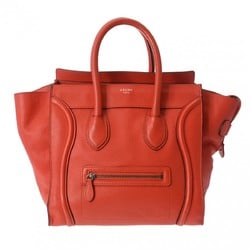 CELINE Luggage Shopper Orange Women's Drummed Calfskin Handbag