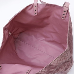 BOTTEGA VENETA Bottega Veneta Intreccio Illusion Tote Bag Shoulder Nylon Dusty Pink 299875