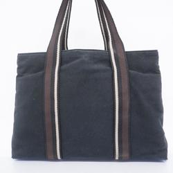 Hermes Tote Bag Troca Horizontal MM Canvas Black Women's