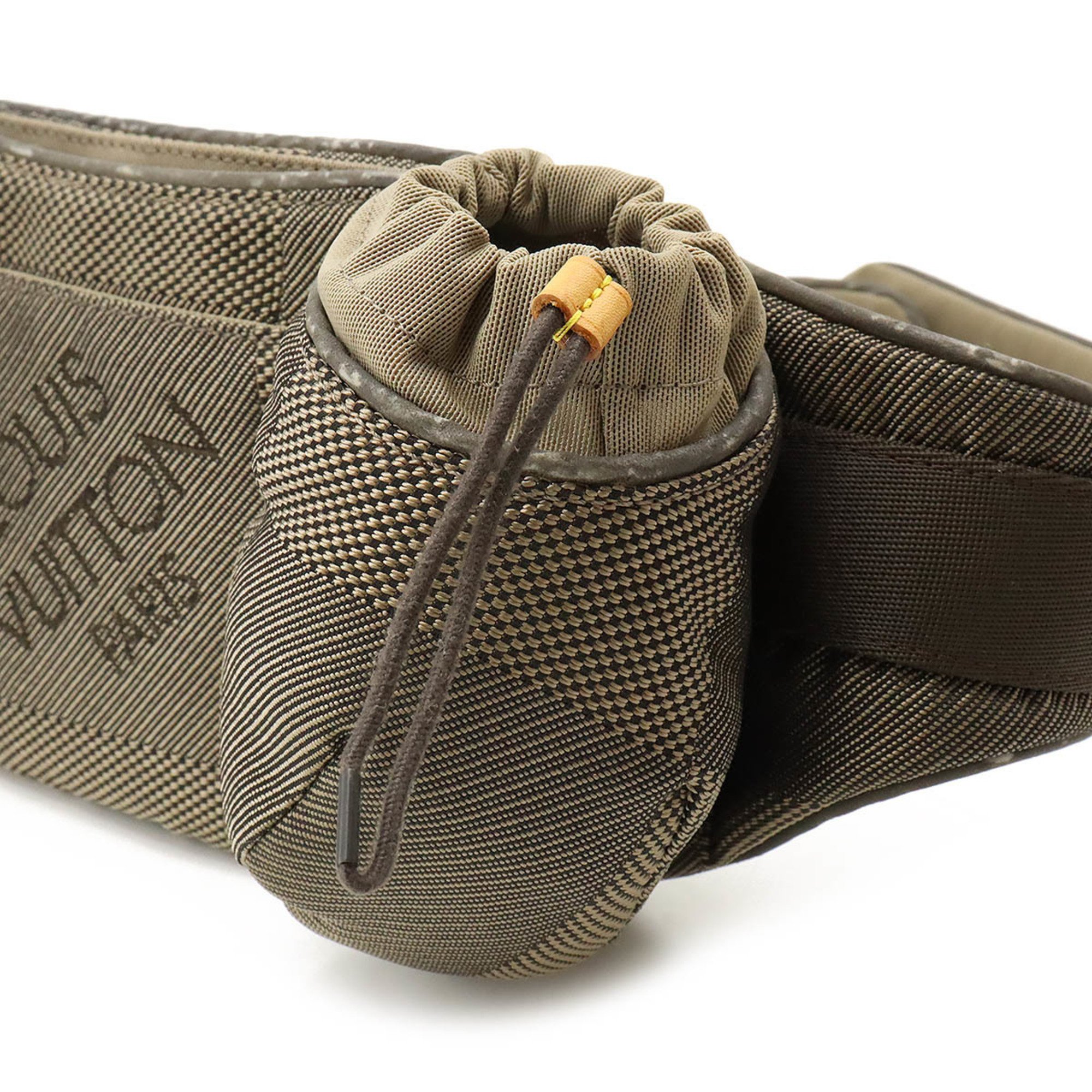 LOUIS VUITTON Damier Geant Santur Jogging Waist Bag Body Tail Khaki Bottle Missing M93211