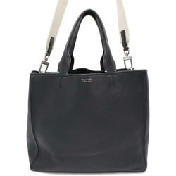 Tiffany Tote Bag Leather Tiffany&Co. 2way Shoulder Black