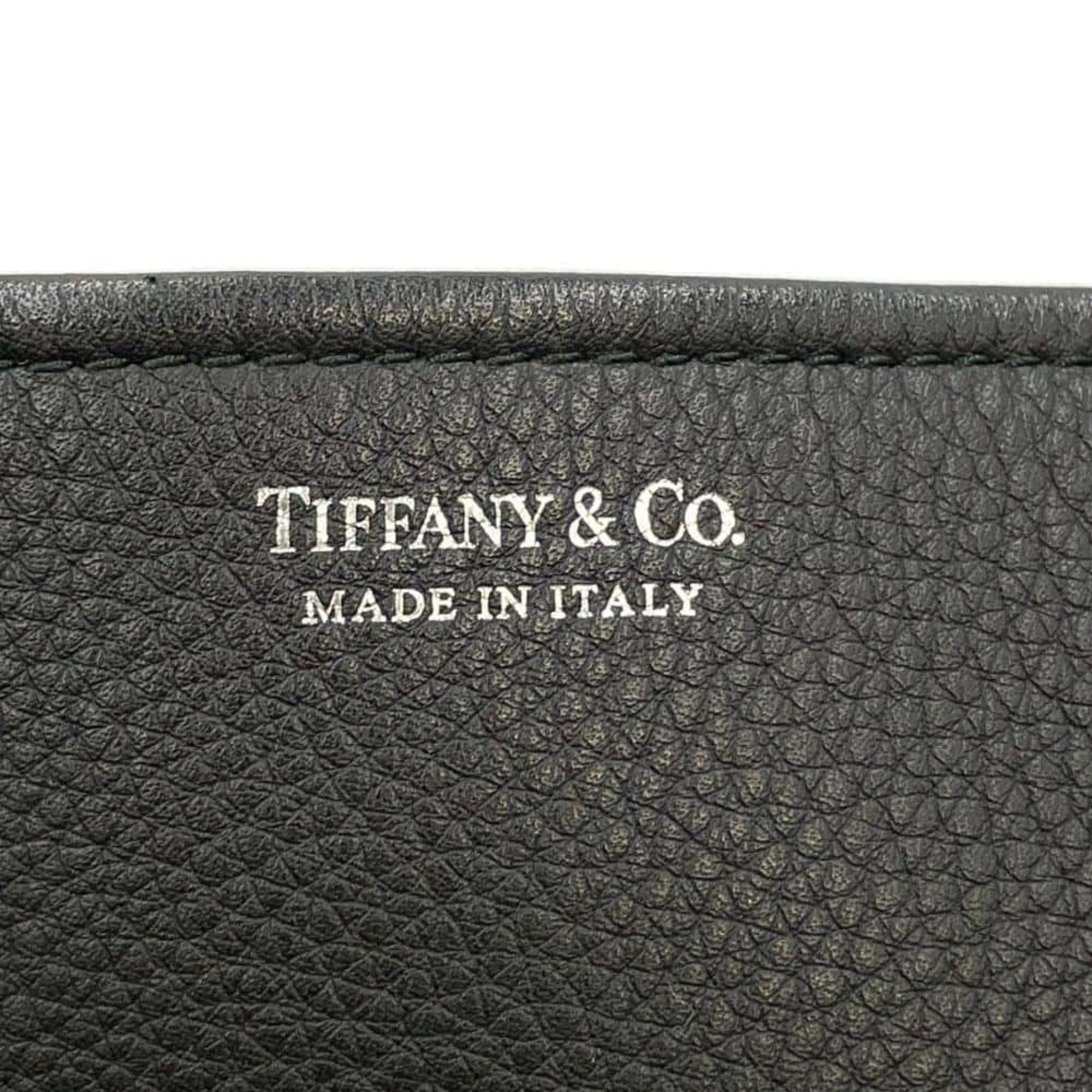 Tiffany Tote Bag Leather Tiffany&Co. 2way Shoulder Black