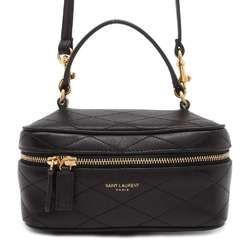 Yves Saint Laurent Saint Laurent Shoulder Bag Vanity Case Leather 669560 SAINT LAURENT PARIS Black