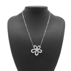 Van Cleef & Arpels Necklace Flower Lace Pendant Diamond 78P 2.37ct K18WG VCARP05200