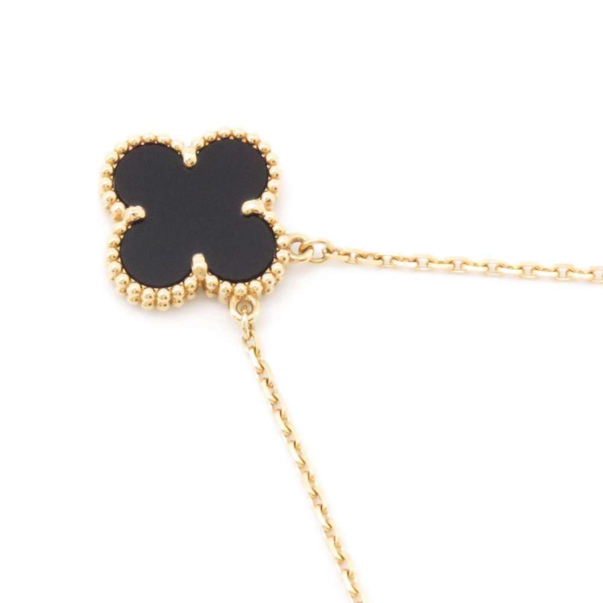 Van Cleef & Arpels Necklace Alhambra Pendant Onyx K18YG VCAR5800