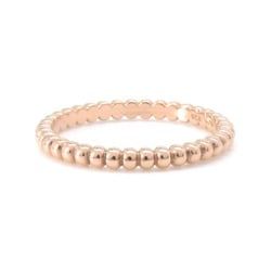 Van Cleef & Arpels Ring Perlée Gold Pearl Small K18PG Pink Size 52 VCARN33052