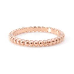 Van Cleef & Arpels Ring Perlée Gold Pearl Small K18PG Pink Size 52 VCARN33052