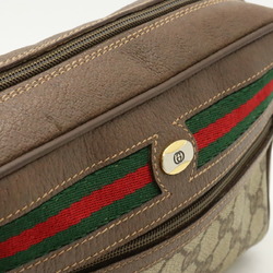 Gucci Sherry Line Women's PVC Pochette,Shoulder Bag Beige Brown,Brown,Green,Red Color