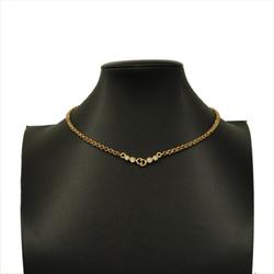 Christian Dior Necklace CD Rhinestone GP Plated Gold Women's