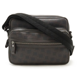 dunhill D-EIGHT D8 shoulder bag PVC leather dark brown